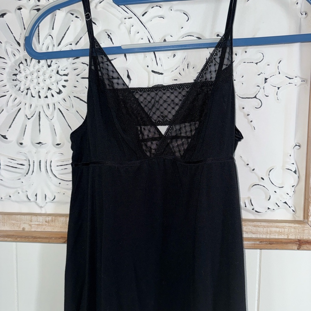 Victoria's Secret Black Lace Chemise